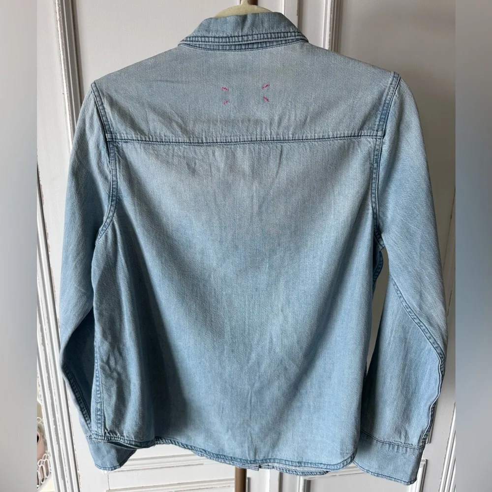 Hatch Light Blue Denim Button Down Shirt - Picture 6 of 6